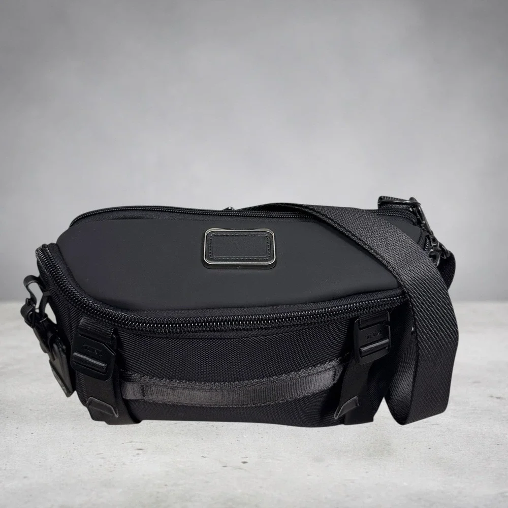 Tumi Alpha Bravo Platoon Sling Crossbody Bag Black‎ Travel Luxury